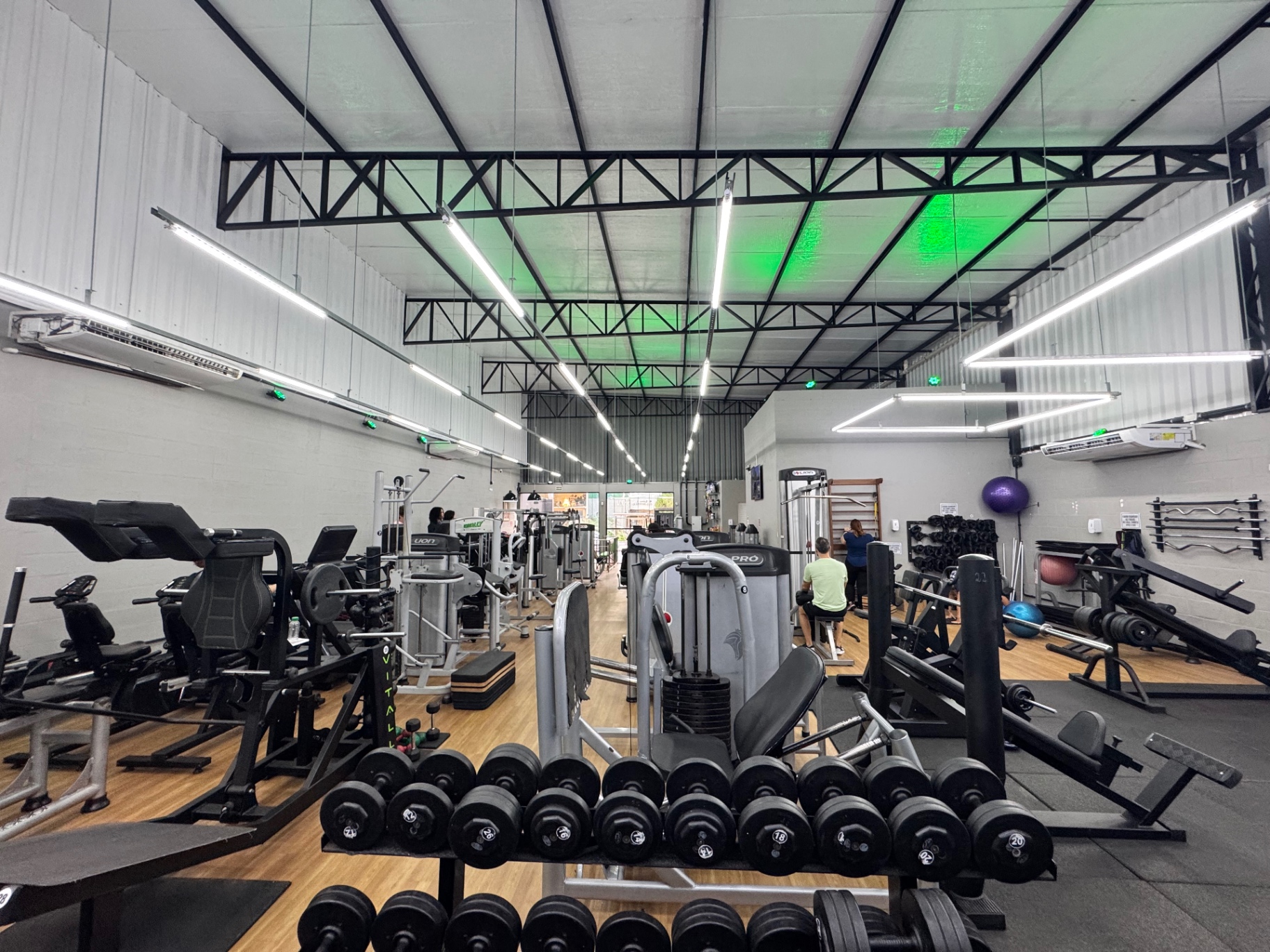 Estrutura ampla da AR Fitness Academia